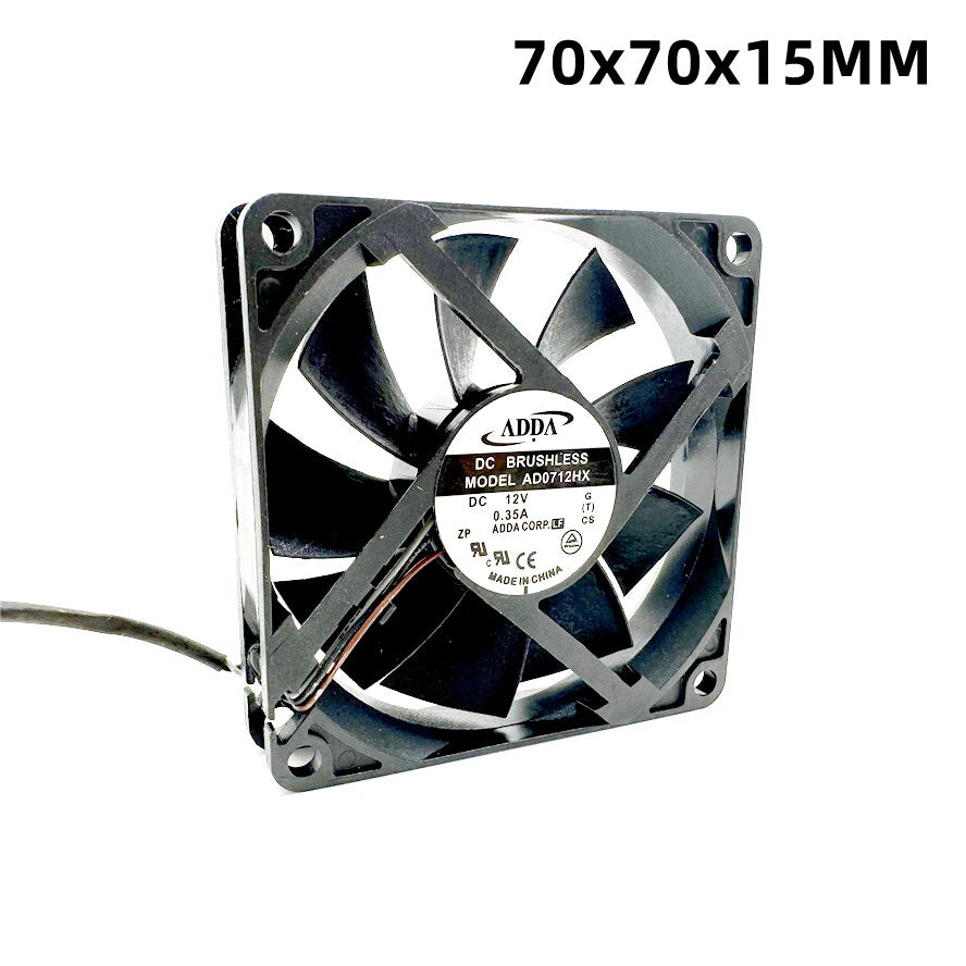 7015 70MM 70x70x15mm Cooling Fan ADDA AD0712HX 12V 0.35A With 3Wires