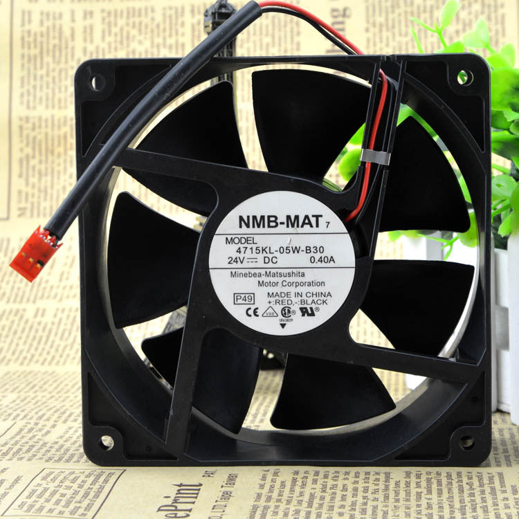 NMB-MAT7 4715KL-05W-B30 120*120*38mm 24V 0.4A 2pin CASE Cooling Fan
