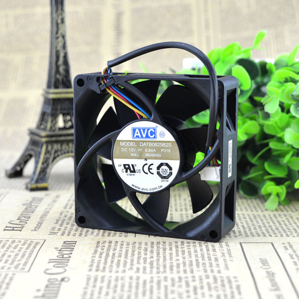 AVC DATB0825B2S 8CM 12V 0.84A 4-wire PWM Speed Control Violence Cooling Fan