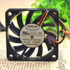 1 PCS EVERFLOW Fan R126010BU 6010 6CM DC 12V 0.35A 3 Pin