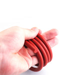 Red Solid Silicone Rubber Sealing Strip Round O Ring Cord Seal Gasket Dia 1-20mm
