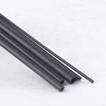 Carbon Fiber Rod Dia 2mm - 6mm Hollow Round Tube Bar Shaft For RC Airplane black