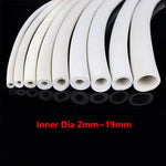Dia 2mm~19mm White Rubber Vacuum Tube Laboratory Hose Pipe High Quality Inner
