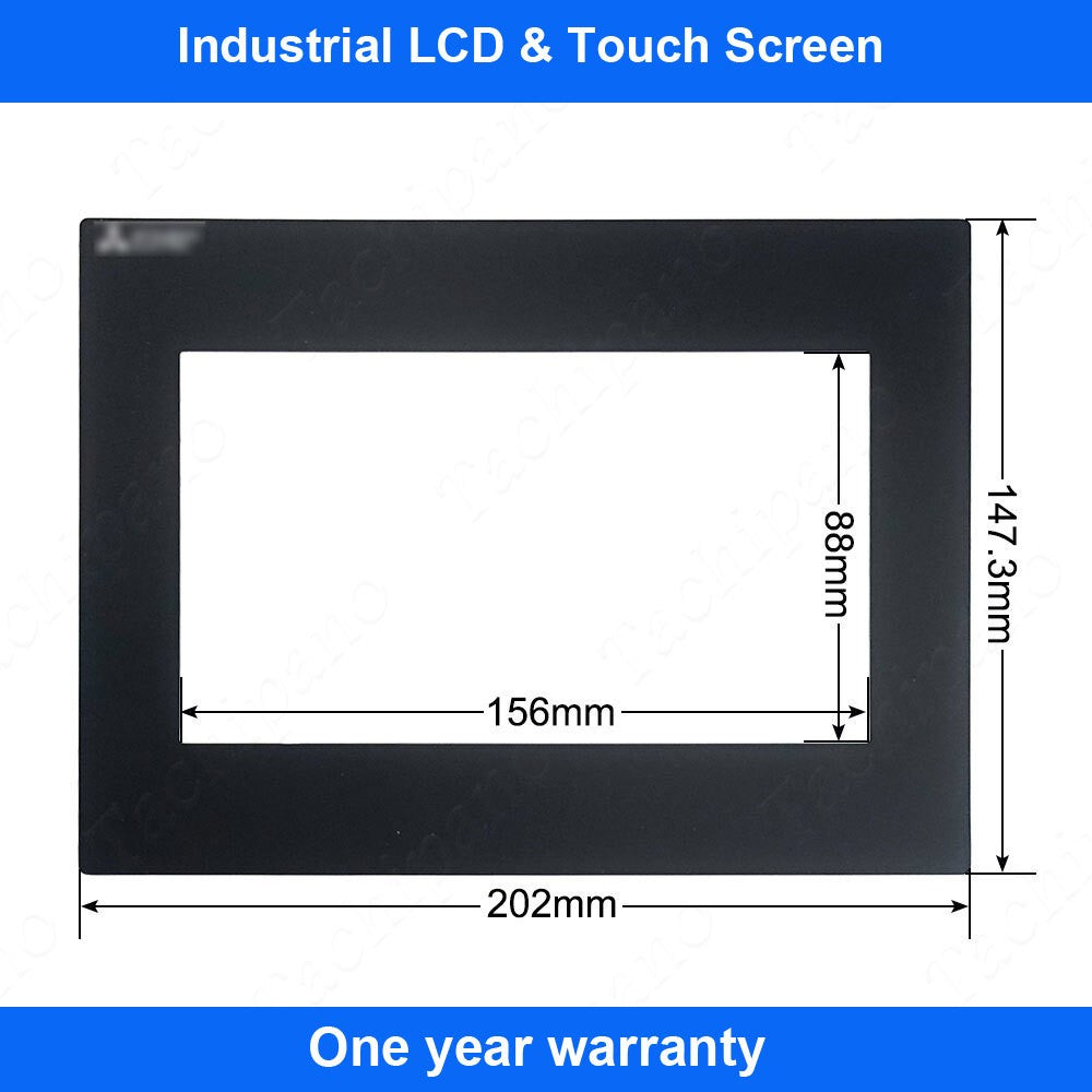GS2107-WTBD Touch Screen for GS2107WTBD Mitsubishi with Front Overlay