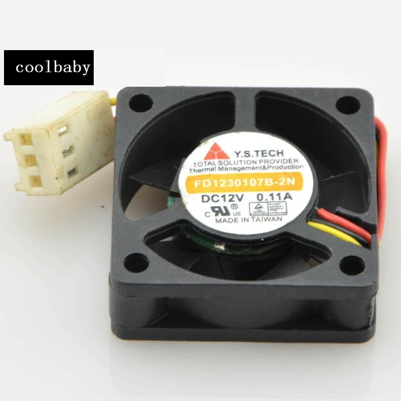 1pc Y.S TECHFD1230107B-2N FAN 12V 0.11A 3Pin