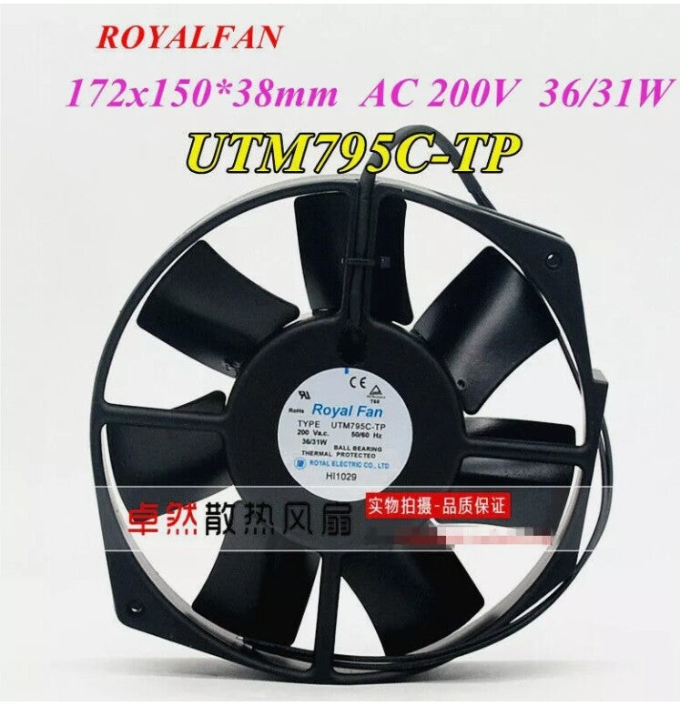 ROYAL FAN UTM795C-TP 200V 36/31W High Temperature Resistant Fan Original