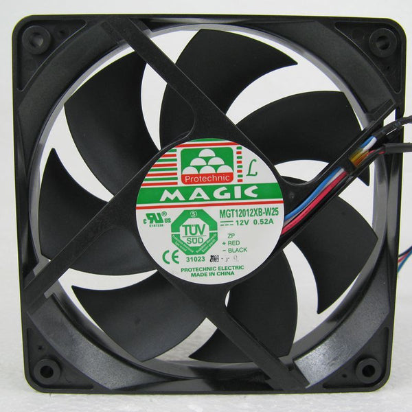 Magic MGT12012XB-W25 fan 120*120*25mm 12V 0.52A 4pin