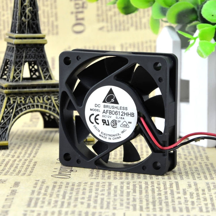 Delta AFB0612HHB DC12V 0.18A 6015 6cm 3-wire cooling fan