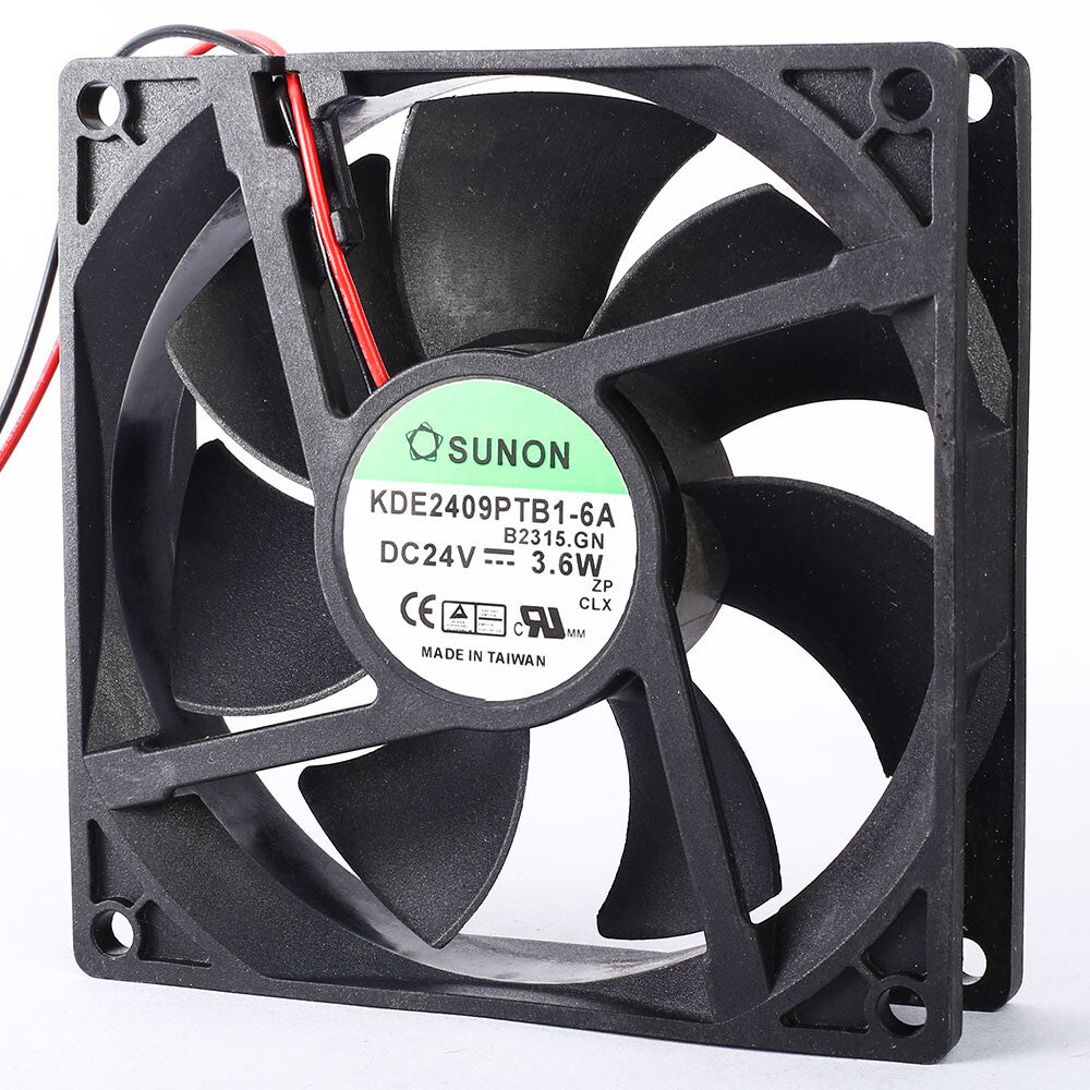 2pcs Original SUNON KDE2409PTB1-6A 92*92*25MM 24V 3.6W case server inverter fan