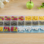 21 Compartment pill case a week Transparent 7day pill organizer