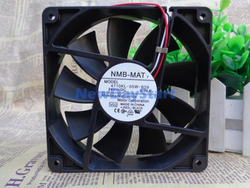 1PC 4710KL-05W-B59 fan 24VDC 0.38A 120*120*25mm 3pin