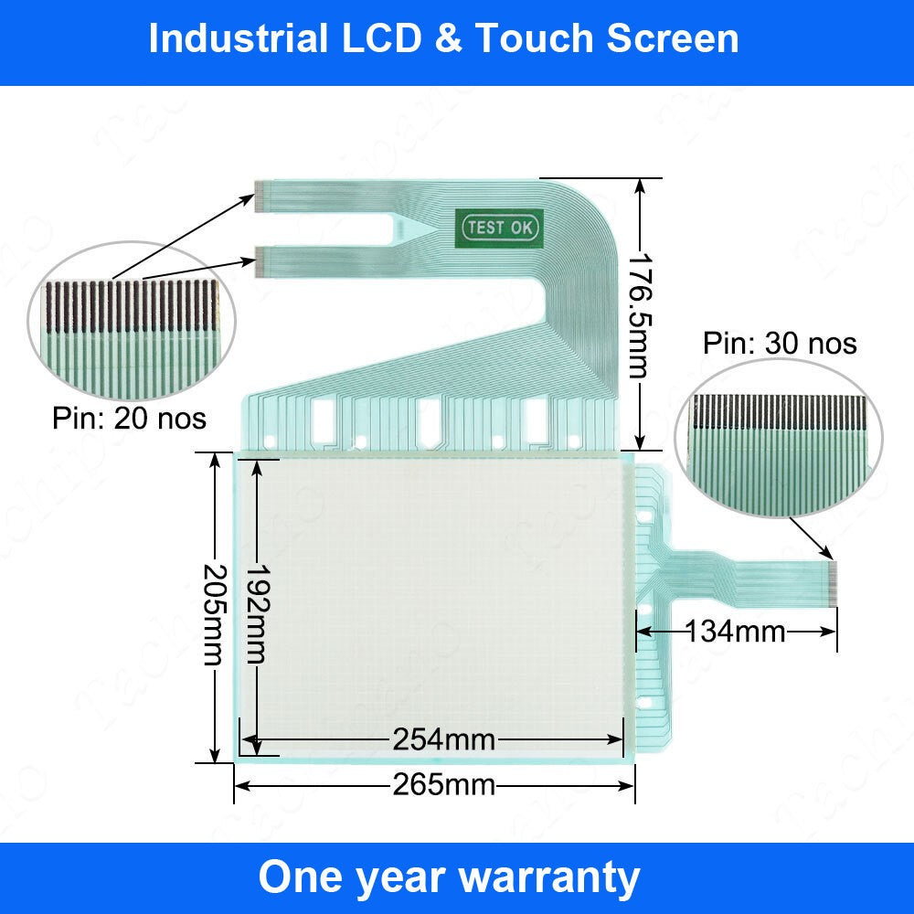 2880045-02 Touch Screen for Pro-face 288004502 Panel + Protective Film Overlay