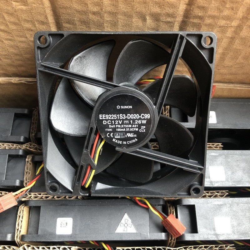 SUNON EE92251S3-D020-C99 90*90*25MM 12V 1.26W 3Pin Cooling Fan
