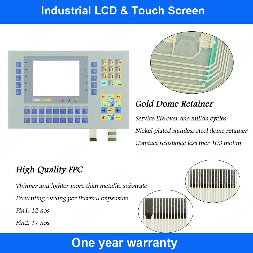 Membrane Switch for ESA VT320W VT320WA0000 Keypad Keyboard