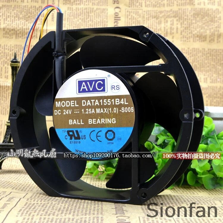 AVC DATA1551B4L 17250 24V 1.25A three-wire speed measurement server cabinet fan