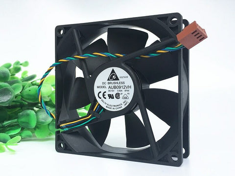 Original DELTA AUB0912VH 9025 DC 12V 0.60A 90*90*25MM 4-wire PWM Cooling Fan