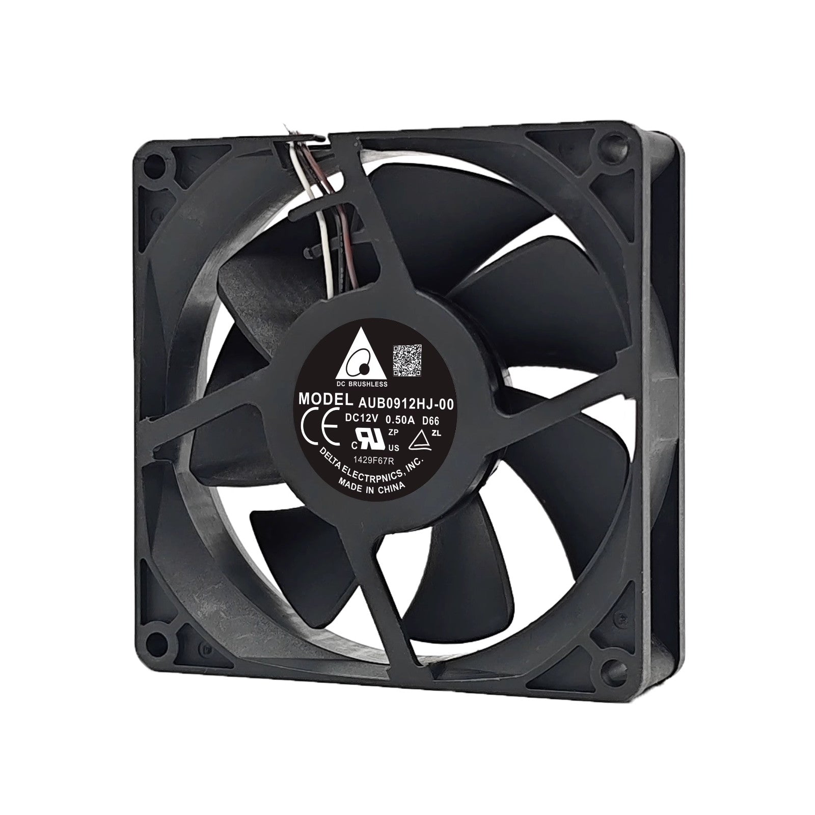 Delta AUB0912HJ-00 DC12V 0.50A 9025 9CM 3-wire cooling fan