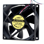 For ADDA AD0812UB-A7BGL S DC 12V 0.26A 4-wire 80x80x25mm Server Cooling Fan