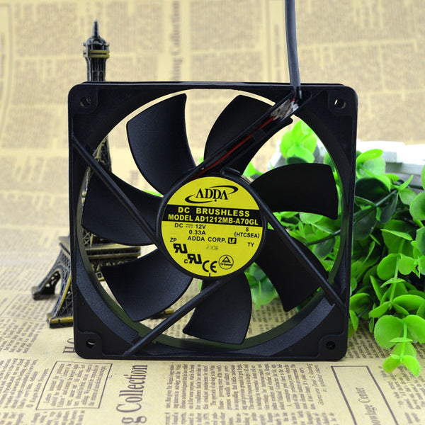 ADDA 12025 AD1212MB-A70GL 12V 0.33A 2pin