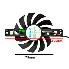 WSH8010S18 Mounting hole spacing 100mm DC12V 0.18A Bracket cooling fan