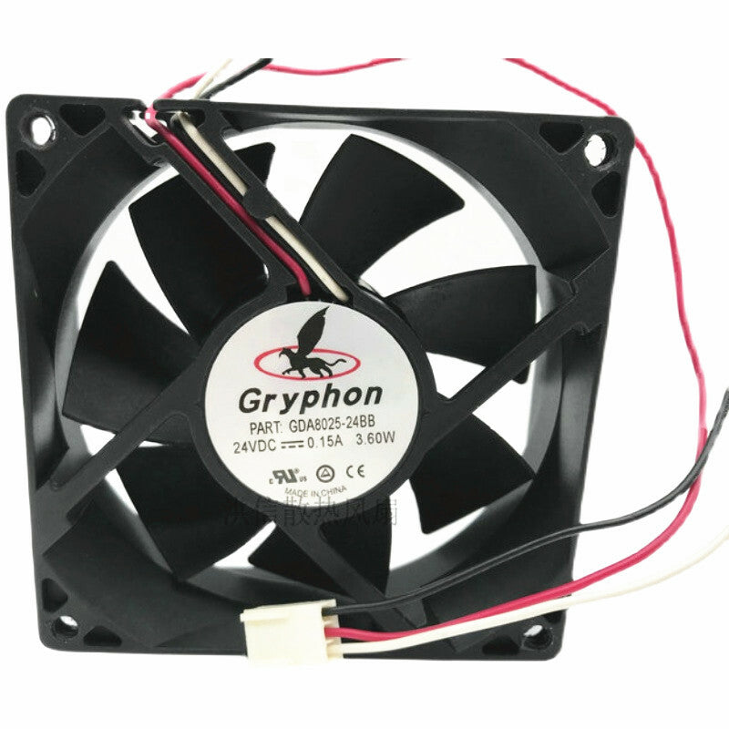 Gryphon GDA8025-24BB 8025 24V 0.15A 8CM power amplifier cooling fan