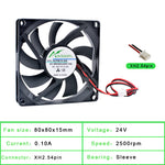 ACP8015 80mm DC5V 12V 24V 2pin cooling fan for router chassis power supply