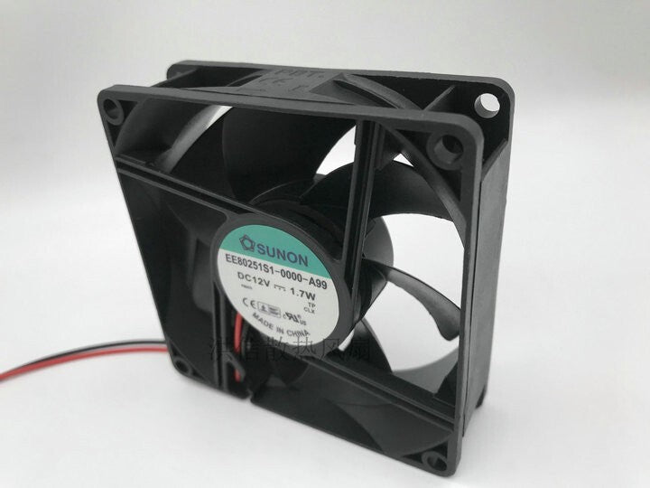 SUNON EE80251S1-0000-A99 12V 1.7W 8CM 8025 2-wire cooling fan