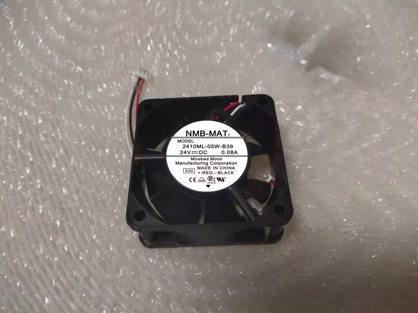 NMB 2410ML-05W-B39 6025 DC24V 0.08A 6CM 3-Pin Inverter Cooling Fan