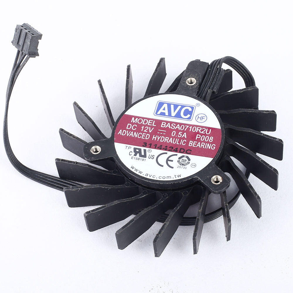 2pcs original graphics card fan for DELL Quadro Q4000 2GB AVC BASA0710R2U