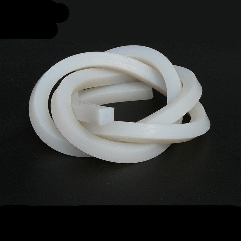 5mm x 5mm/10mm/15mm/20mm/30mm Solid Silicone Rubber Sealing Strip Weatherstrip