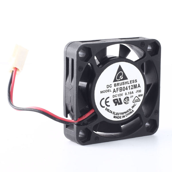 Delta AFB0412MA DC12V 0.10A 4010 40*40*10MM 2pin Double Ball Bearing Cooling Fan