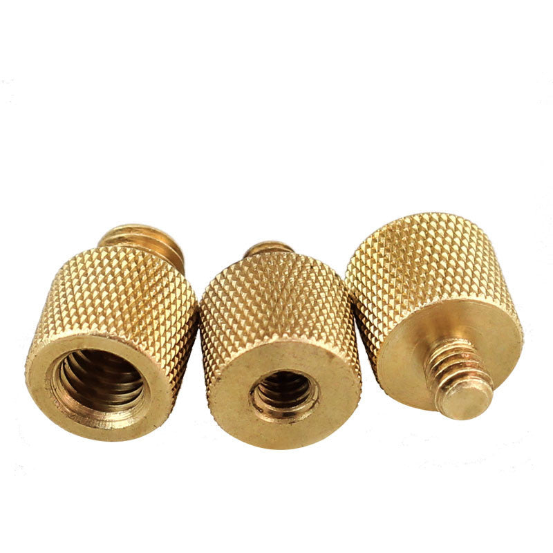 2pcs M8 inside 1/4 outside aluminum camera converted screw tripod adapter bolt