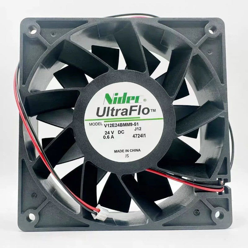 Nidec V12E24BMM9-51 24VDC 12CM 12038 2-Wire Cooling Fan