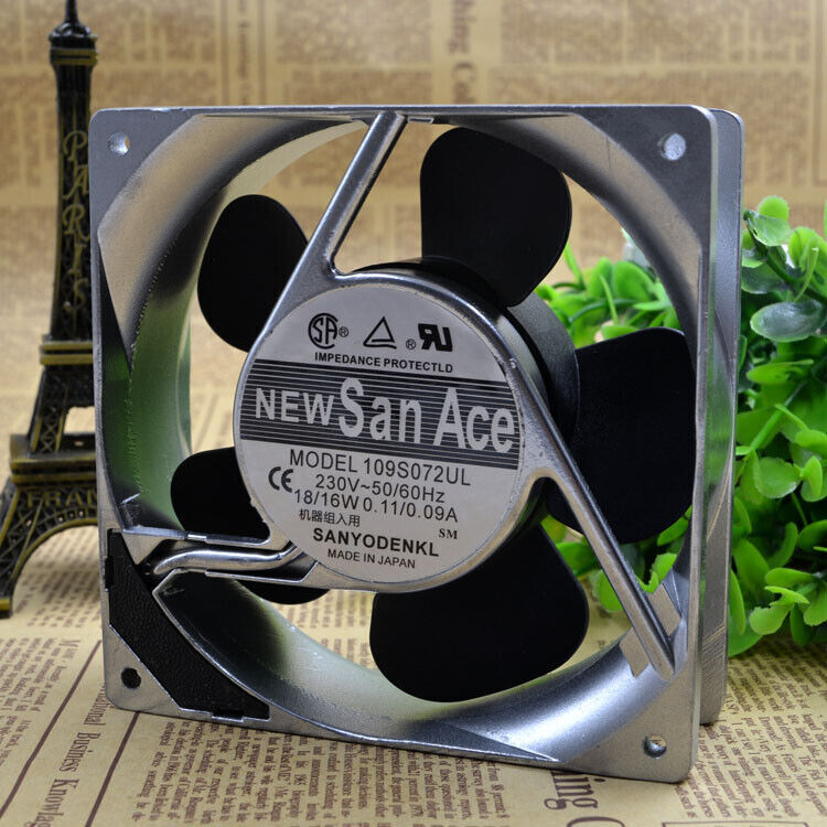 109S072UL 12CM 220V 18/16W 12038MM Aluminum Frame AC