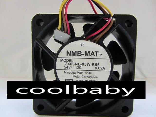 2pcs Wholesale Original NMB-MAT 2408NL-05W-B56 4line drive fan 6020 24V 0.09A