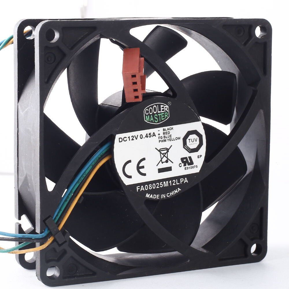 FA08025M12LPA 8CM 80*80*25MM 0.45A DC 12V 4-lines cooling fan