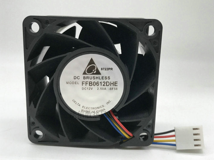 Delta 6038 12V 2.5A FFB0612DHE 6CM 60mm 4-wire cooling fan 4pin