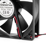 9225 24V DC Cooling Fan with Long Life Dual Ball Bearings 92mm x 92mm x 25mm