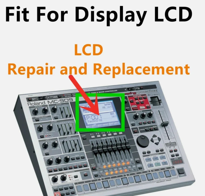 A+ grade LCD Fit For Roland MC 909 - Grovebox Accessories Display Screen