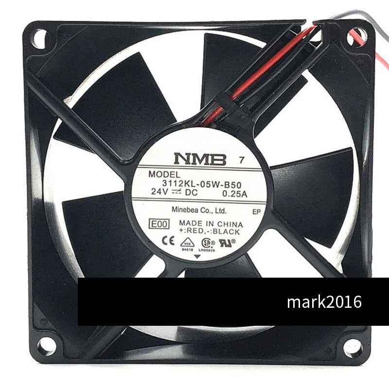 NMB Cooling 8CM 8032 DC24V 0.25A 3112KL-05W-B50 2pin Cooling Fan
