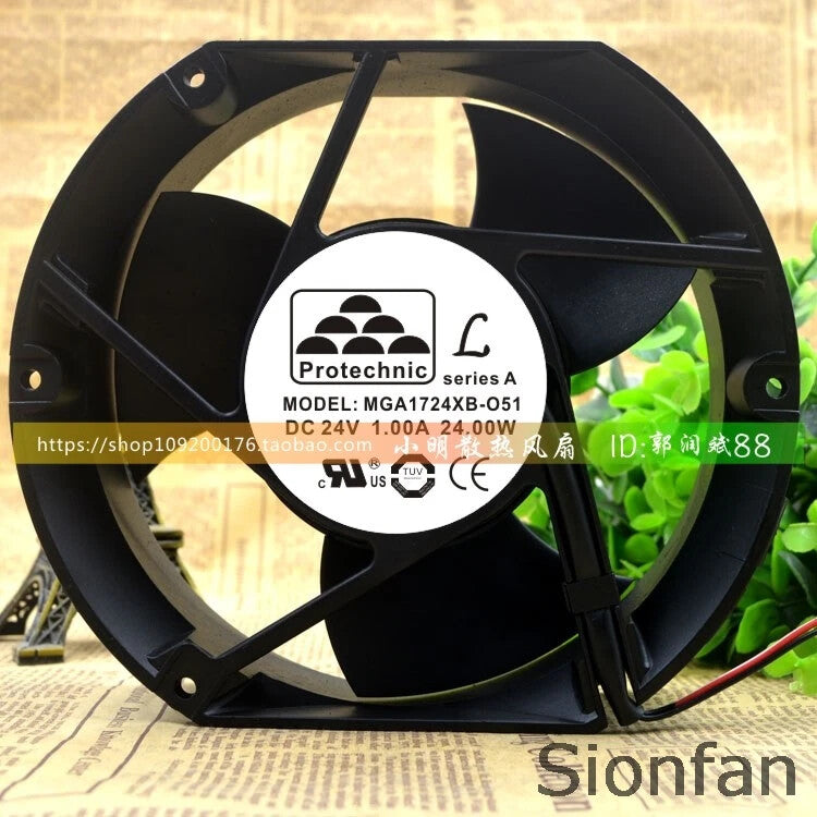 For MGA1724XB-O51 Taiwan Yongli 24V 1.0A 17251 17CM Cooling Fan