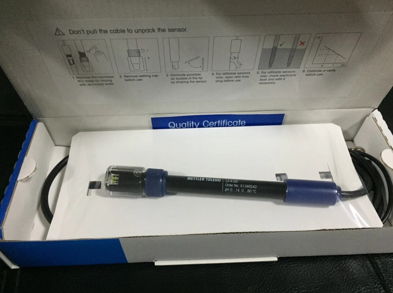 New METTLER TOLEDO LE438 Electrode PH Meter Composite Electrode PH Meter Probe/