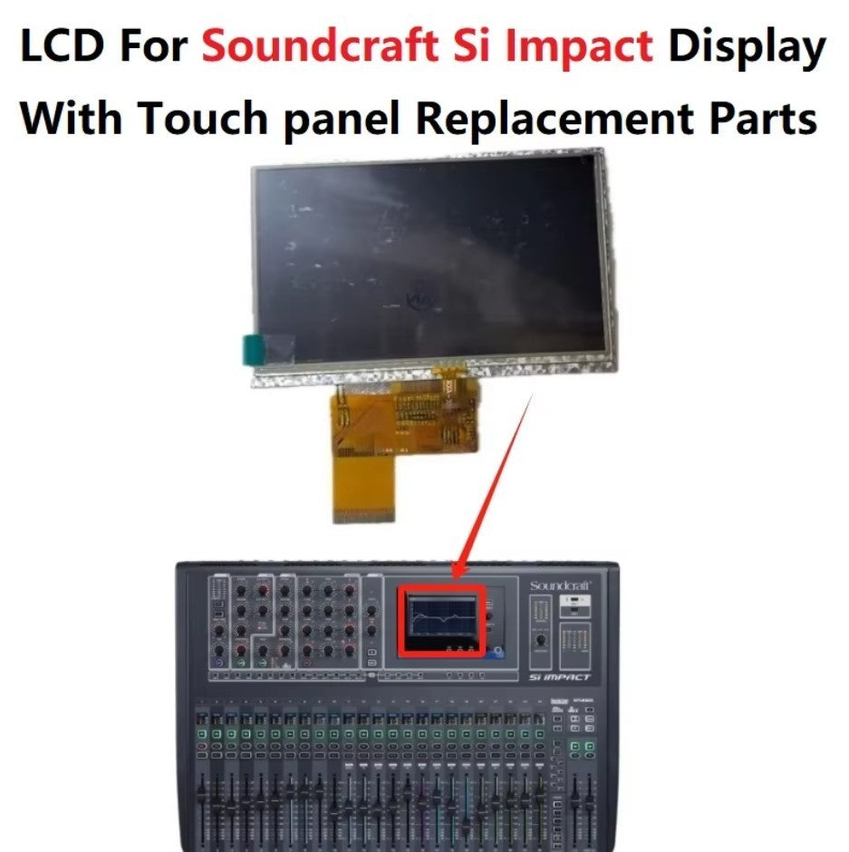 LCD For Soundcraft Si Impact Display With Touch panel Replacement Parts