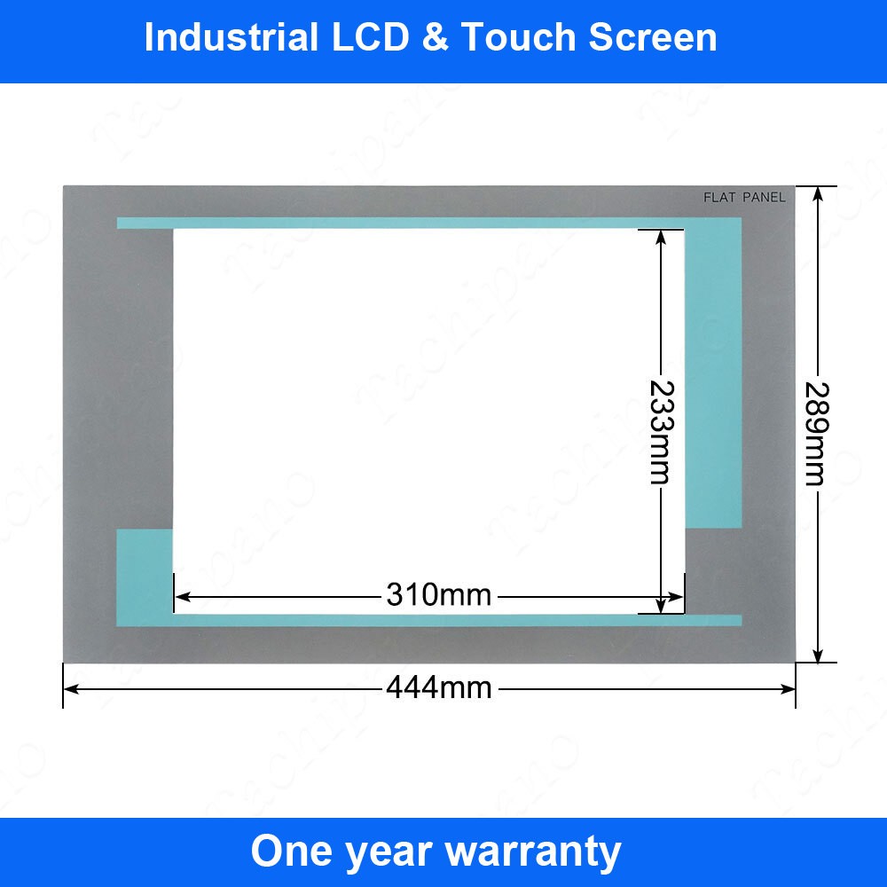 For 6AV7861-2AB00-2AA0 FLAT PANEL 15” Touch Screen Panel Glass with Front Film