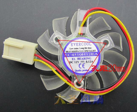 EC4510H12EA DC 12V 0.12A fan40mm 20mm 3 line cooling fan