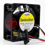 Sanyo Fanuc Fan 9WF0624H4D03 030619P 3 Pin Connector 60*60*25mm Cooling Fan