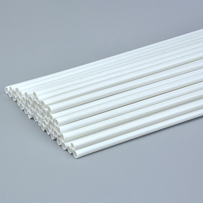 250mm ABS Round Tube Dia 2/2.5/3/4/5/6/8mm Styrene Plastic Strips Rod Plasticard