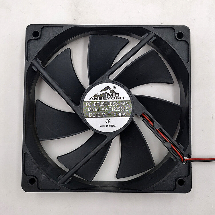 AMBEYOND DC12V0.30A AV-F12025HS 12 cm 4-inch chassis power cooling fan