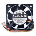 san cooler 60 9A0624H4D04 6cm 6025 60x60x25mm 24V 0.06A 3pin cooling fan