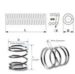 Dia 0.2mm Compression Pressure Spring OD 1.5-2-2.5-3-4mm A2 Stainless Steel Wire